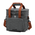 thumbnail image 1 of Bolsa lonchera Bloosom  portátil de gran capacidad y doble capa color Gris, 1 of 4