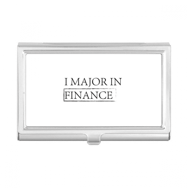 Devis I Majeur en Finance Porte-Cartes de Visite Portefeuille de Poche