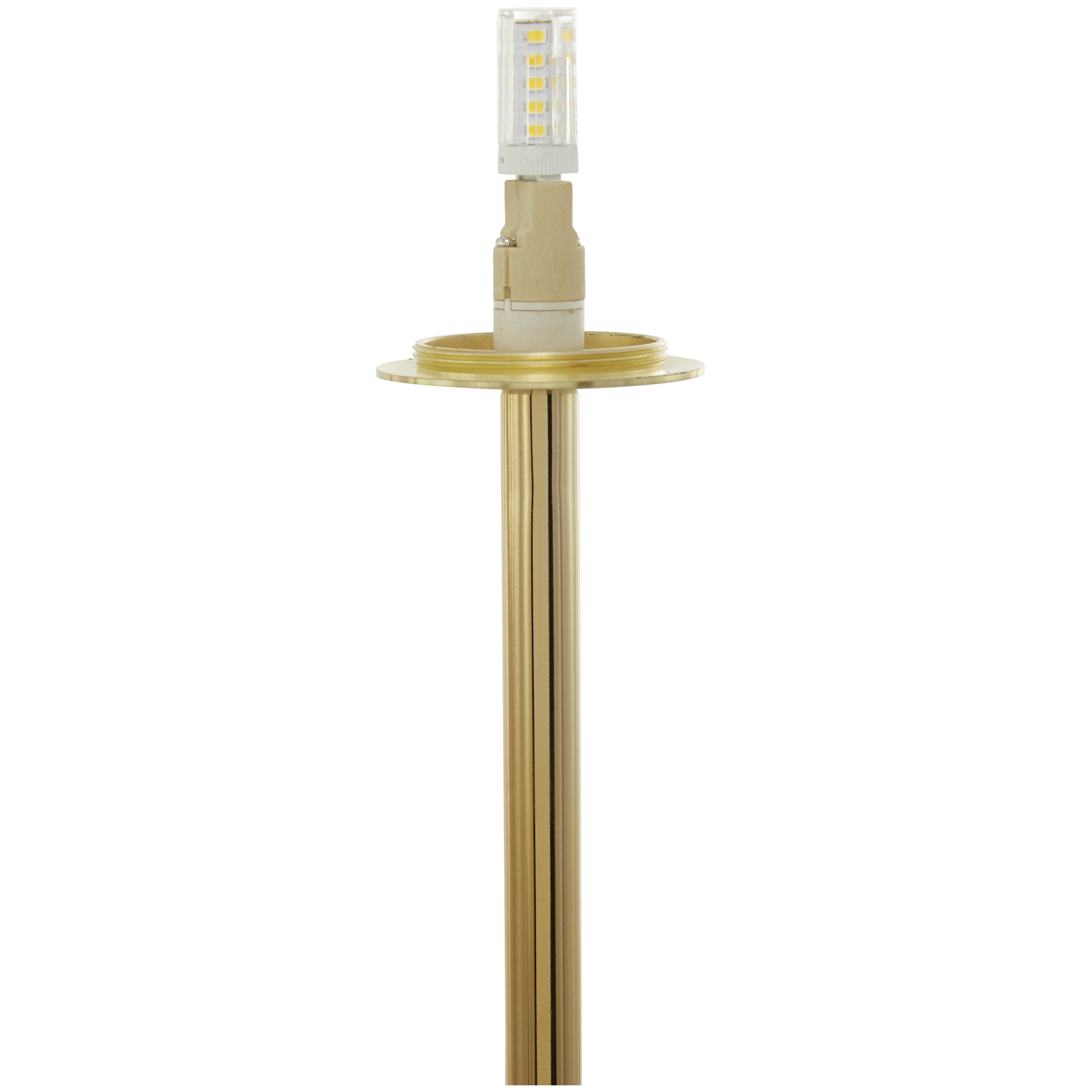DecMode 73" 2 Light Orb Gold Floor Lamp with White Glass Shade - image 5 of 9