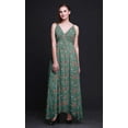 thumbnail image 2 of Bimba Floral Women Summer Printed V Neck Long MaxiÂ&nbsp;DressÂ&nbsp;Holiday Resort Wear-Large, 2 of 6