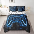 thumbnail image 2 of Castle Fairy Teens Blue Gamepads Twin Bedding Sets,Video Game Bedding Comforter Set, 2 of 8