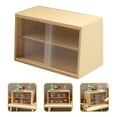thumbnail image 2 of Shisuyan Miniature Storage Case Miniature Wooden Kitchen Cupboard Display Miniature Layout 1Pack, 2 of 8
