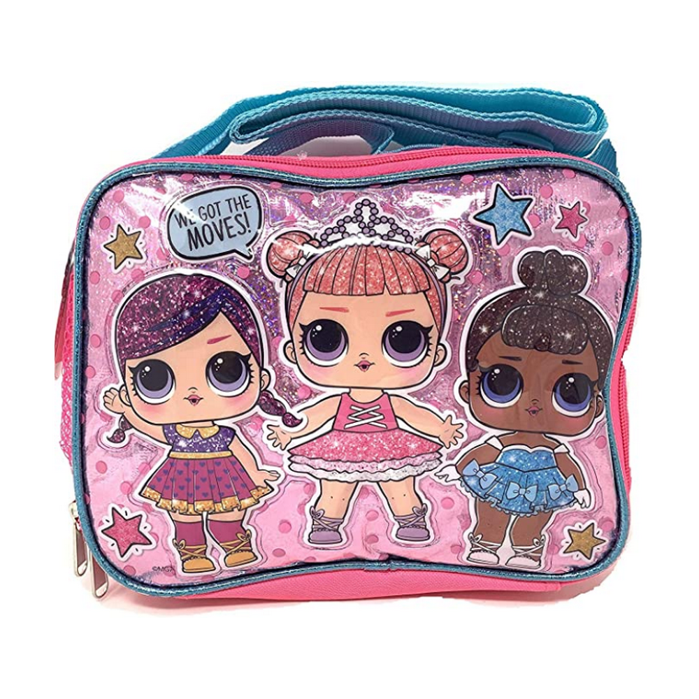 L.O.L"WE GOT THE MOVES" Lunch Bag with Shoulder Strap LOL Lunch Box