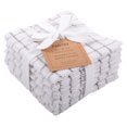 thumbnail image 1 of Kaf Home Pantry 100% Cotton Checkered Grid Dish Cloths | Set Of 6, 12 X 12 Inches | Absorbent And Machine Washable | Perfect For Cleaning Counters, And Any Household Spills - Gray, 1 of 5