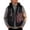 Black, variant on Jackets for Men, Men's Solid Hooded Full Zip Quilted Puffer Vest, Drawstring Hood Warm Sleeveless Jacket for Outdoor Walking