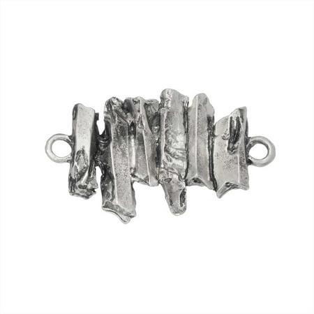Quartz Stick Pin - Zola Elements Pendant Link, Clustered Quartz Point Stick 27.5mm, 1 Piece, Antiqued Silver Tone
