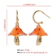 thumbnail image 3 of SUSHANG Mushroom Oil Drop Earrings 2024 New Easter Dreamy Cute Mori Small Drip Oil Earrings Color Drip Earrings Fashion Special Earrings 1 Pair of Personalized Earrings Earrings, 3 of 4