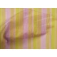 thumbnail image 3 of oneOone Tissu Popeline de Coton Multicolore Rayé Imprimé au Mètre 42 Pouces de Large, 3 of 3