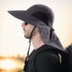 thumbnail image 4 of Sombrero transpirable para exteriores para hombres y mujeres, de ala ancha, para montañismo, pesca, con protección para el cuello., 4 of 4