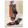 thumbnail image 6 of Retro three-dimensional relief socks thin women's mid length tube socks, 6 of 8