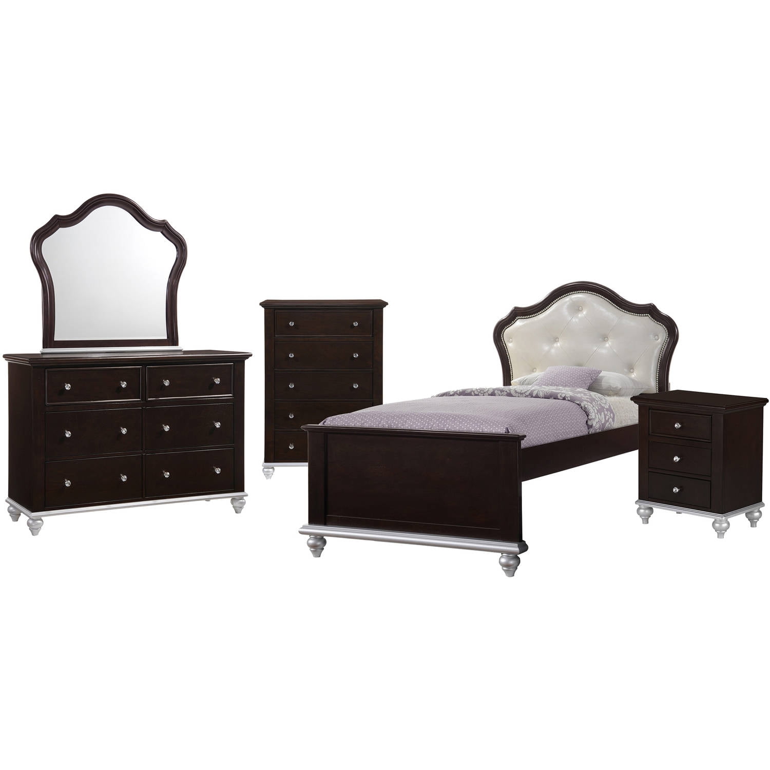 Picket House Furnishings Alli Twin Platform 5PC Bedroom Set w/ Storage