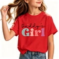 thumbnail image 3 of akafmk Girls Short Sleeve T-Shirts Crew Neck Graphic Tees Fashion Versatile Daily Casual Cute Summer Tops, 2-12Y, 3 of 7