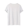thumbnail image 2 of Polyester Knit Fabric Women's Casual T-Shirt with "With GOD All Things Are Possible" Floral Print, Round Neck, Regular Fit for Spring/Summer, 2 of 6