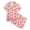 Z1 Pink, variant on REDARER Girls 2-Piece Bow Print Pajama Set Short Sleeve Button-Down Shirt & Shorts Sleepwear Loungewear,9-10 Years