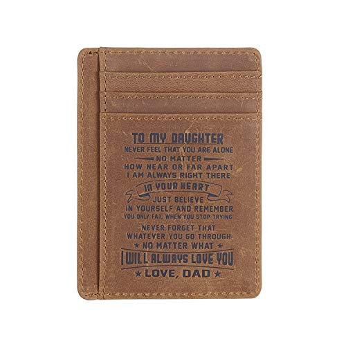 mens Personalised Engraved Leather boy Wallet son dad military grandad gift uk 