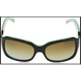 thumbnail image 2 of Ralph by Ralph Lauren Women's RA5049 Sunglasses, Lt Tortoise Turquoise/Polarized Brown Gradient, 54 mm, 2 of 4