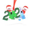 thumbnail image 1 of Diy Saludo Escrito A Mano Muñeco De Nieve Cara Cubierta Árbol De Navidad Colgantes Adornos De Resina De Navidad Moyic HA042006-02, 1 of 6
