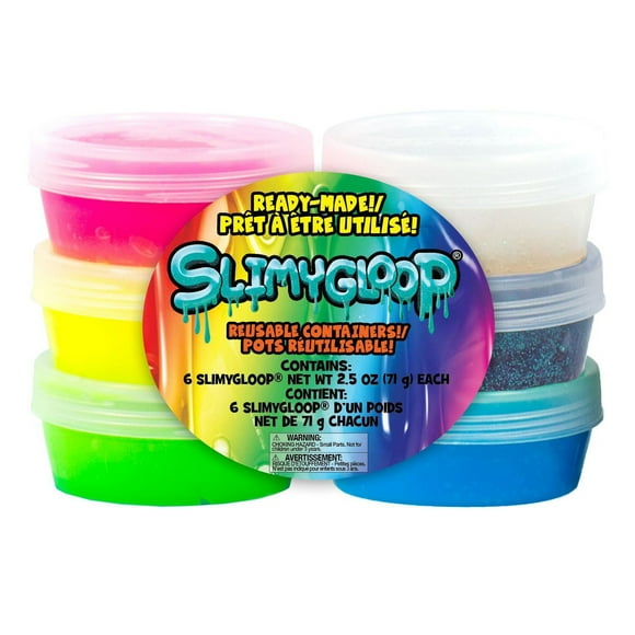 Prêt À Être Utilisé SLIMY GLOOP, 6 Pots Prêt À Être Utilisé SLIMY GLOOP