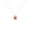 Rose, variant on Pure Elegance Flower Women Pendant Necklace Red Ruby Round Cut Gemstone 925 Sterling Silver 14K Rose Gold Over