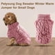 thumbnail image 3 of Suéter de cuello alto para perros, ropa de punto para cachorros de mascotas, chaleco grueso y cálido para otoño e invierno Ormromra  222324-5, 3 of 8