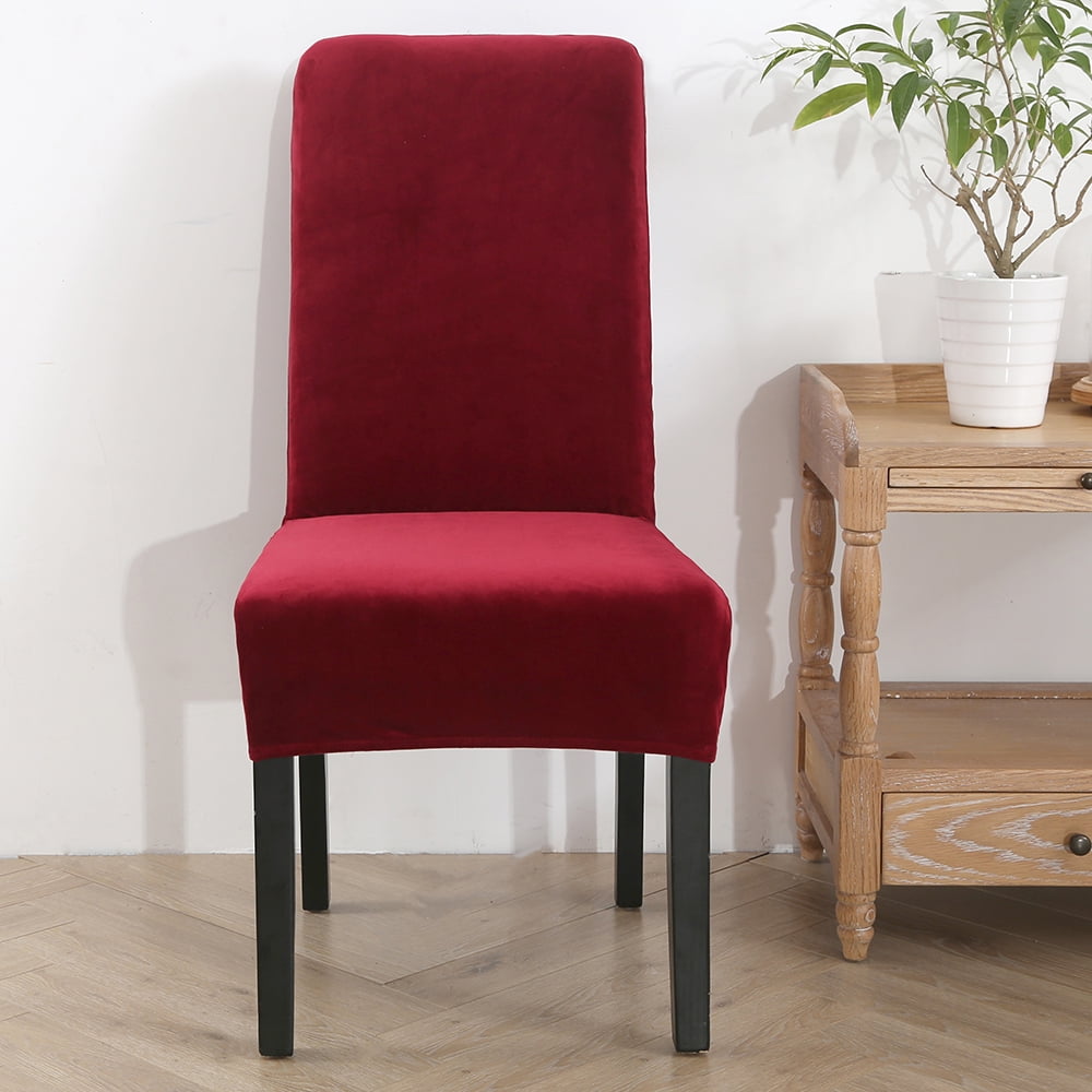 Rosnek Stretch Velvet Dining Chair Covers Extra Large Chair Slipcover for Home Decoration