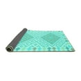 thumbnail image 2 of Ahgly Company Indoor Rectangle Southwestern Turquoise Blue Country Area Rugs, 7' x 9', 2 of 4