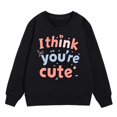 thumbnail image 4 of My First Valentines Day Baby Girl Outfit Crew Neck Sweatshirt Love Heart Print Long Sleeve Pullover Girls Sweatshirt for Kids 3-4 Years, 4 of 4