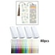 thumbnail image 3 of 80x Marcadores blancos en blanco con borlas Marcadores blancos Durable Marcador colorido Borlas Cartulina Marcadores en blanco para colgante Dibujo a, 3 of 9