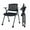 Black Pro, variant on 2 Pack Folding Office Chair Stackable Conference Room Chairs with Wheels and Padded Mesh Back Ergonomic for Reception Meeting