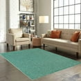 thumbnail image 2 of Home Queen Color World Collection Way Solid Color Area Rugs Teal - 4' Octagon, 2 of 3