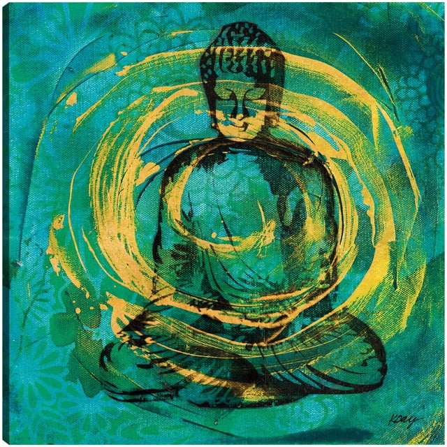 Cuadro Decorativo - Buda centrado Jr Impresión en canvas, estrechado.