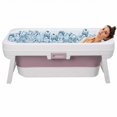 thumbnail image 2 of solautey Portable Bathtub,Foldable Freestanding Bathtub,Shower Stall Tub,Bathroom Folding SPA Bath For Adults, Boys & Girls,Outdoor/Indoor Hot Ice Bath,51 Inch, 2 of 7