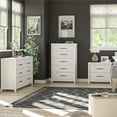 thumbnail image 3 of Augusta 6-Drawer Wide Dresser with Easy SwitchLock(tm) Assembly, Ivory Oak, 3 of 9