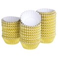 thumbnail image 1 of 500 unidades de fundas doradas Afortunado revestimiento metálico para cupcake 5cm de diámetro inferior, 1 of 4