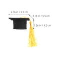 thumbnail image 3 of 12Pcs Graduation Party Bottle Toppers Nonwovens Yellow For Wine Caps Set And Decoration, 3 of 8