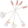thumbnail image 3 of Shisuyan 4Pcs Decorative Book Mark Delicate Tassel Bookmark Metal Bookmark Read Accessory, 3 of 7