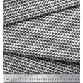 thumbnail image 2 of Soimoi Gray Cotton Duck Fabric Stripe & Triangle Geometric Print Sewing Fabric Yard 56 Inch Wide, 2 of 5