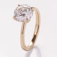 thumbnail image 5 of solitaire jewels 2.5CT Tulip Setting Round Moissanite Engagement Ring For Women, 14K Yellow Gold, 5 of 10