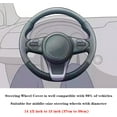 thumbnail image 4 of Microfiber Plush Steering Wheel Cover, with Bling Bling Crystal Rhinestones for Women Girls, Universal Fit 15 Inch Car Anti-Slip Steering Wheel Protector (Purple), 4 of 5