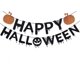 thumbnail image 2 of Pancarta de calabaza feliz Halloween con purpurina negra y guirnalda de puntos circulares de Halloween, decoraciones de fiesta de Halloween, decoraciones de calabaza de Halloween, decoraciones de fel, 2 of 5