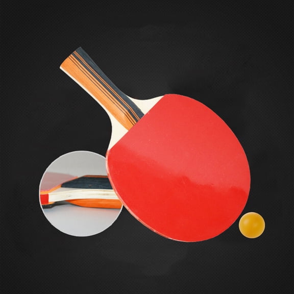 IDEANATEGRATE eelf Wooden Table Tennis Paddle Set Double Pimples In Assorted Colors