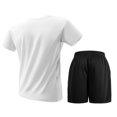 thumbnail image 5 of Men’s Athletic Quick Dry Short Sleeve T-Shirt and Shorts Set Lightweight Breathable Sportswear for Fitness Running Training Gym Workout, 5 of 10