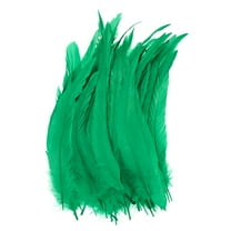 Uxcell 20-Pack Feathers for Crafting, Grass Green 9.84-11.81 Inch Natural Fluffy Feathers Plume for Wedding Decorations Feathers
