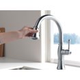 thumbnail image 2 of Cassidy Single Handle Pull-Down Kitchen Faucet with ShieldSprayÂ® Technology in Arctic Stainless 9197-AR-DST, 2 of 2