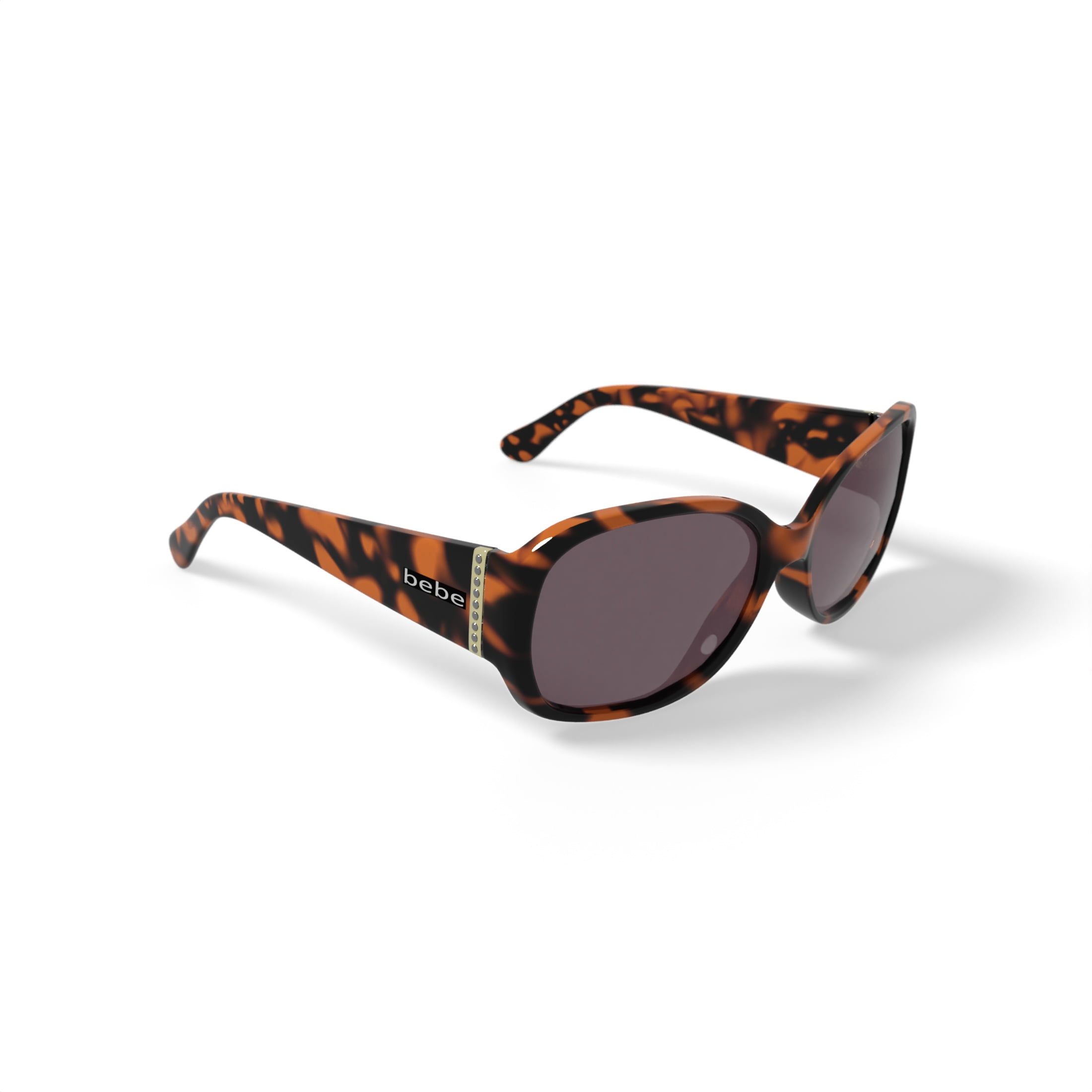 bebe Women's Rx'able Fashion Sunglasses, BBOS1001, Tortoise, 57-17-135, with Case