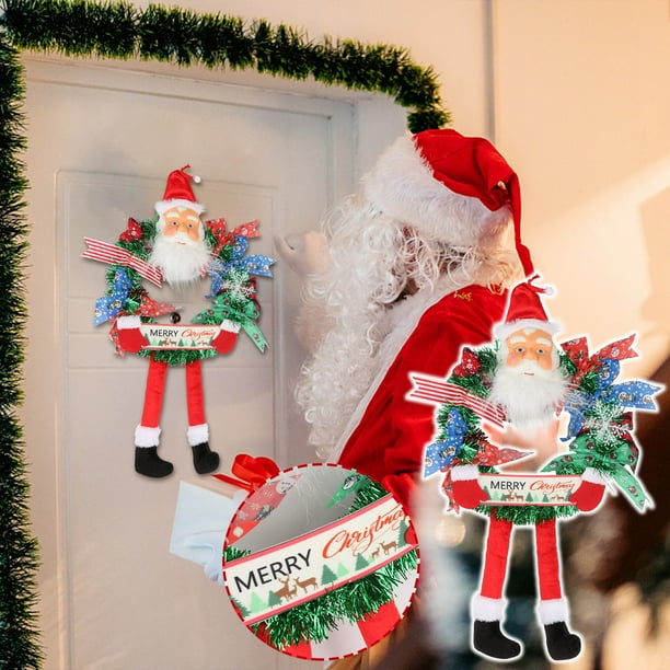 RKSTN christmas deals Christmas Wreath With Colorful Festival Decoration Garland