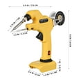 thumbnail image 4 of OULII Cordless Soldering Iron Kit with Quick Heating Ceramic Heater Portable Welding Tool in Yellow, 4 of 7