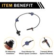 thumbnail image 4 of Unique Bargains ABS Wheel Speed Sensor ABS Sensor Anti-lock Braking System Sensor No.57475SWA013 for Honda Crv 2007-2008 1 Pc Rear Left, 4 of 6