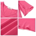 thumbnail image 6 of UVN Womens Blouses 3/4 Sleeve V Neck Summer Shirts for Women Chiffon Dressy Casual Tunic Tops, 6 of 9