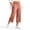 Rose Gold, variant on BUIGTTKLOP Capri Pants for Women Drawstring High Waisted Cropped Lounge Pants Straight Wide Leg Capris